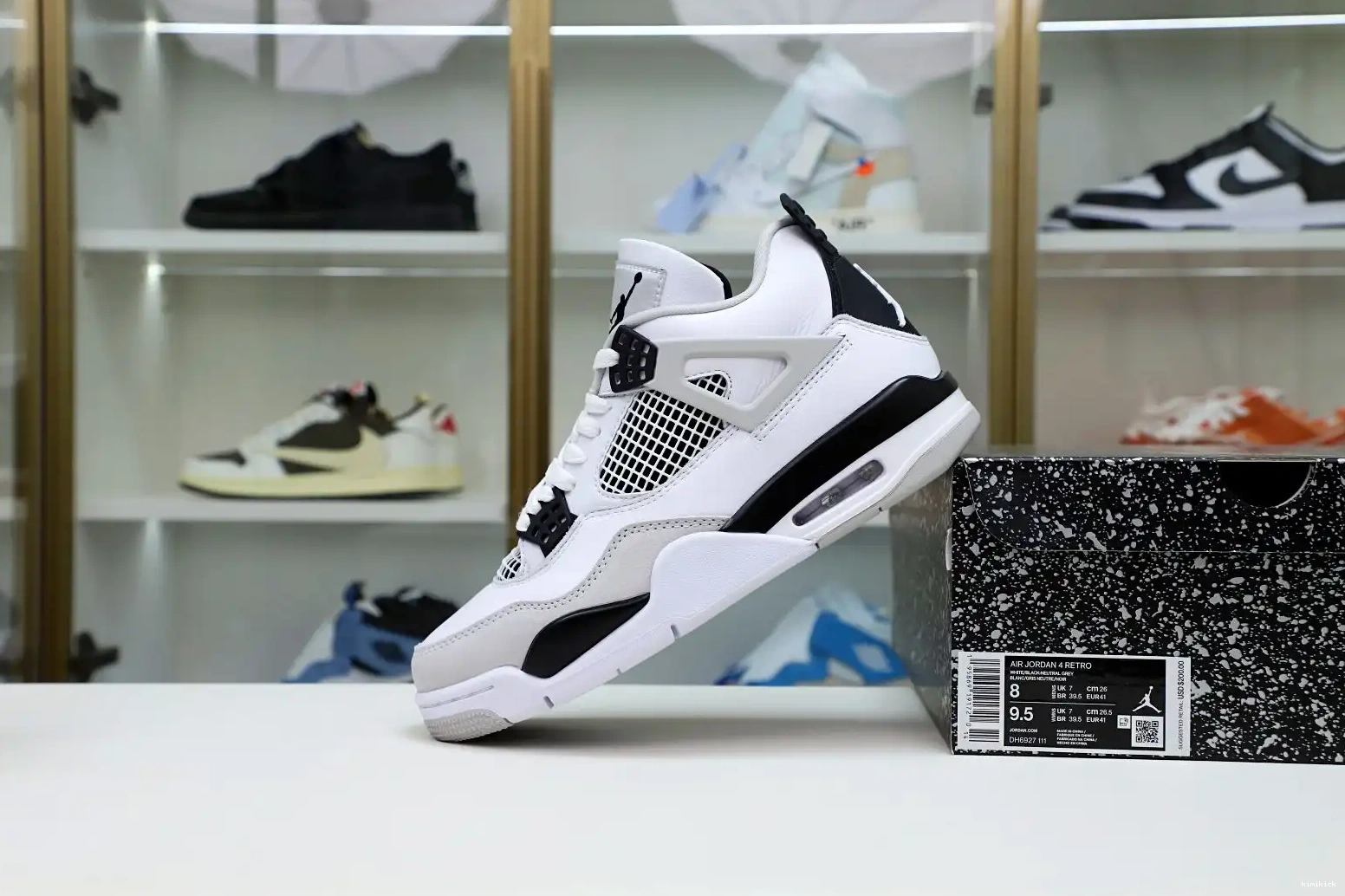 JORDAN 4 BLACK AIR MILITARY Kimikick 0420